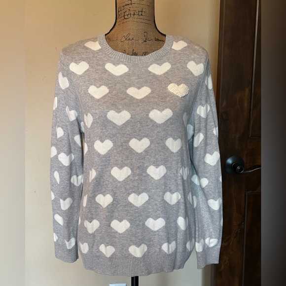 Charter Club Sweaters - Cute petite heart sweater-never worn!
